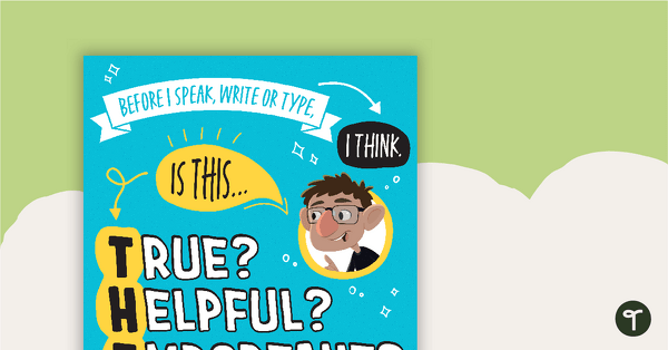 THINK Strategy Poster teaching resource