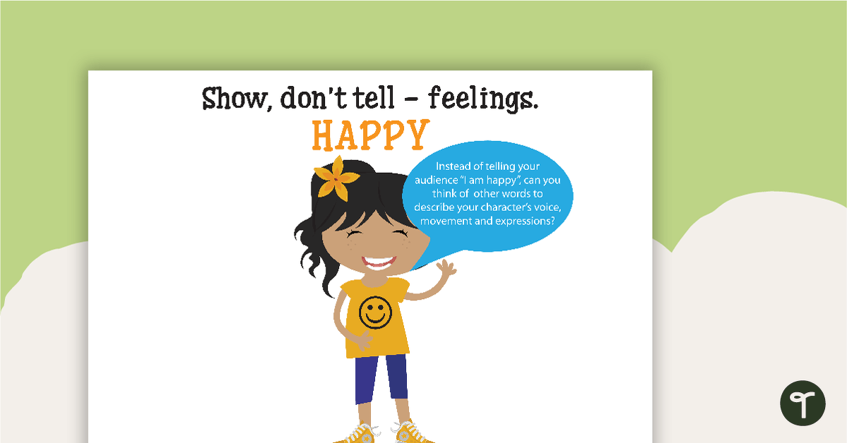 Show, Don’t Tell – Feelings Synonyms Poster Activity Pack teaching-resource