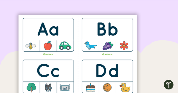 Go to Initial Sound Peg Cards (Version 2) teaching resource