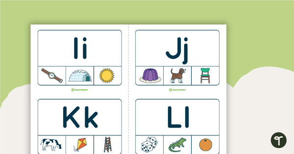 Initial Sound Peg Cards (Version 2) teaching resource