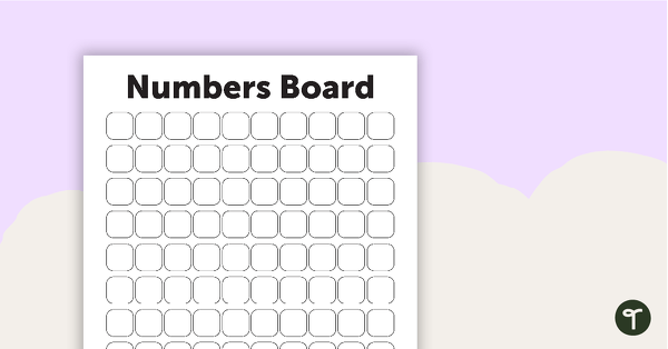 1–120 Number Board teaching resource