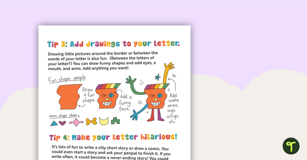 How To Write A Fun Letter teaching resource