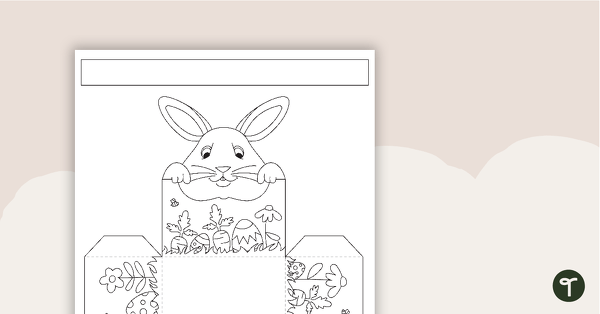 Easter Bunny Basket – Template teaching resource