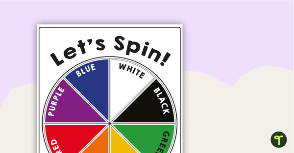 Go to Let's Spin - Colours Spinner Activity teaching resource