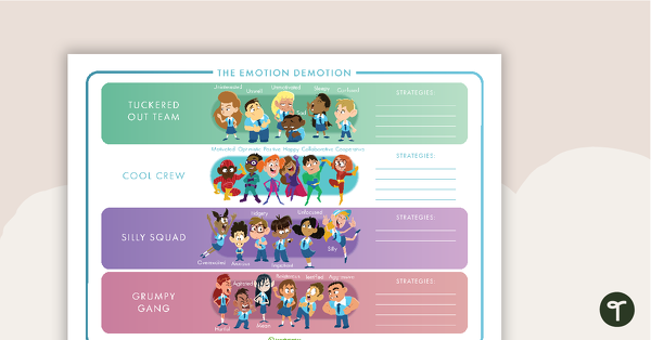 The Emotion Demotion - Class Poster teaching resource