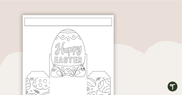Easter Egg Basket – Template teaching resource