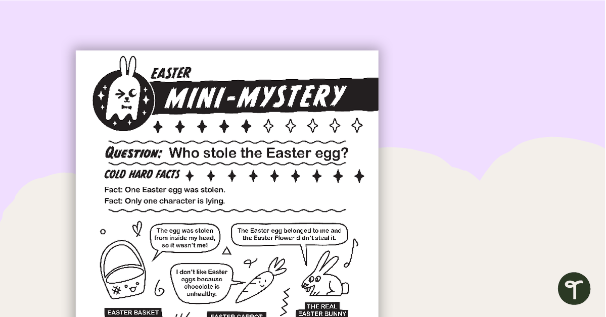 预览image for Easter Mini-Mystery – Who Stole the Easter Egg? - teaching resource