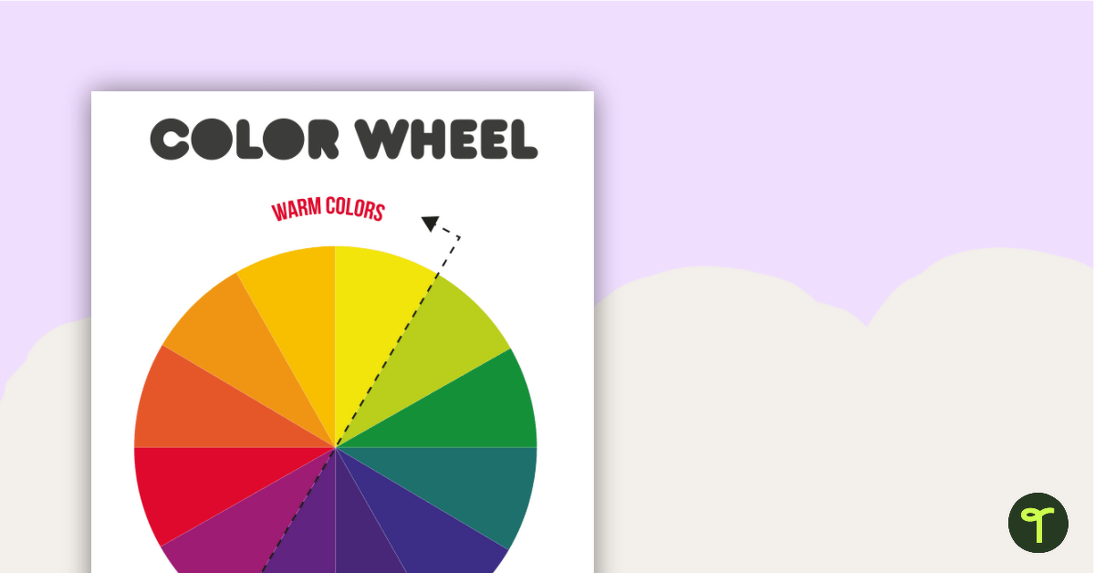 12-Part Color Wheel and Color Theory - Posters teaching resource
