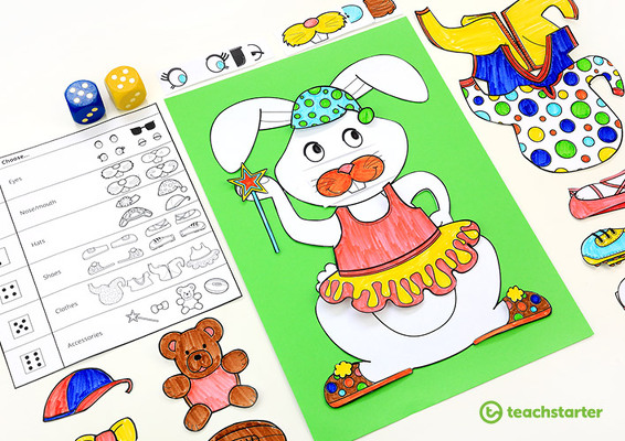 Funny Bunny Easter Game teaching resource