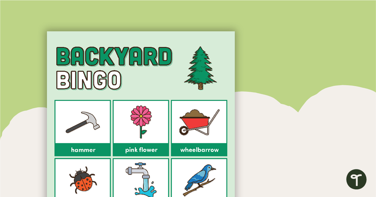 Backyard Bingo teaching resource