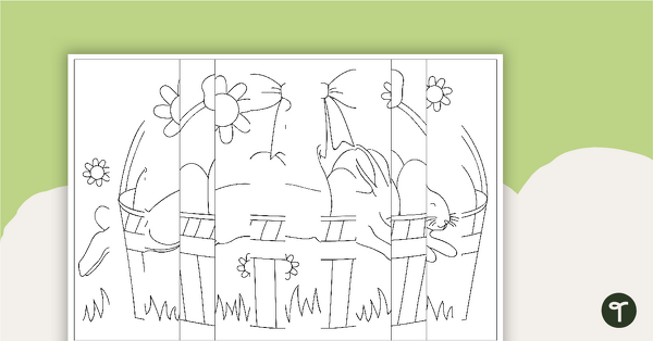 Easter Agamograph Colouring In Template teaching resource