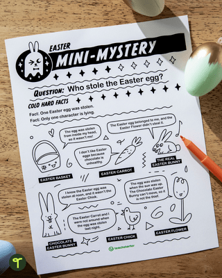 Easter Mini-Mystery – Who Stole the Easter Egg? teaching resource