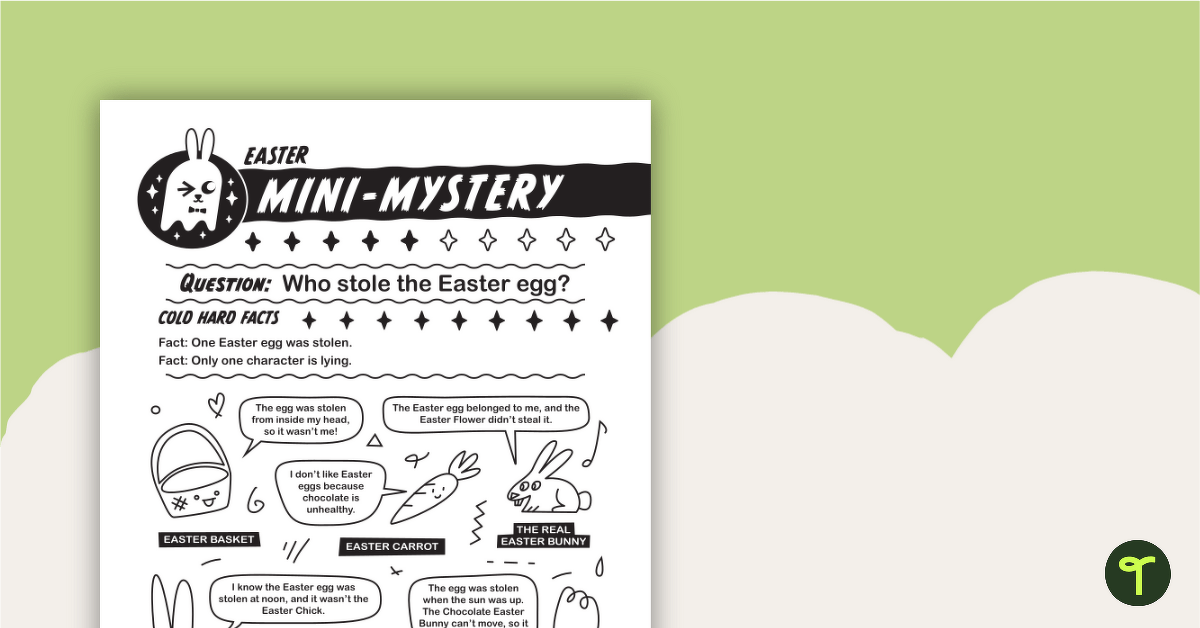 Easter Mini-Mystery – Who Stole the Easter Egg? teaching resource