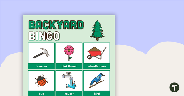 Go to Backyard Bingo teaching resource