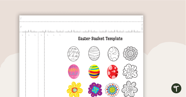 Easter Basket Craft Activity teaching resource