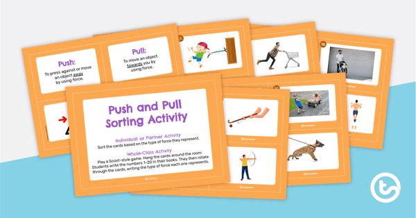 Push and Pull Sorting Activity teaching resource