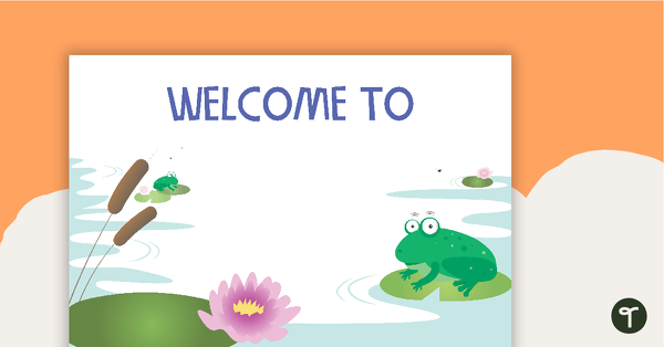 Go to Frogs - Welcome Sign and Name Tags teaching resource