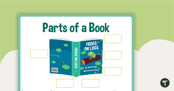 Parts of a Book – Cut and Paste Activity teaching resource