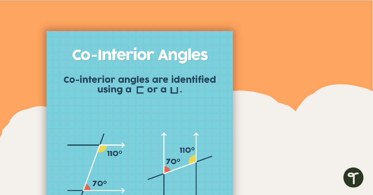 Co-Interior Angles Poster teaching resource