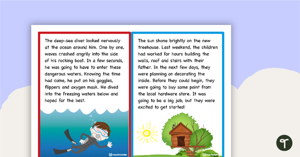 Preview image for Narrative Paragraphs Sequencing Activity - teaching resource