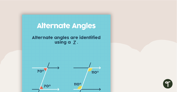 Alternate Angles Poster teaching resource