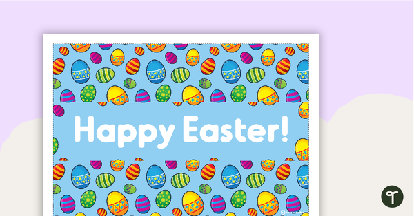 Light Box Insert: Happy Easter! teaching resource