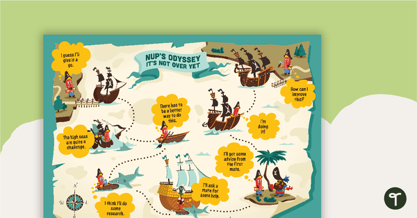 Captain Yet: Pirate Nup's Odyssey It's Not Over Yet – Poster teaching resource
