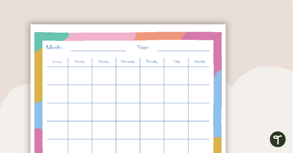 Morning Calendar Charts teaching resource