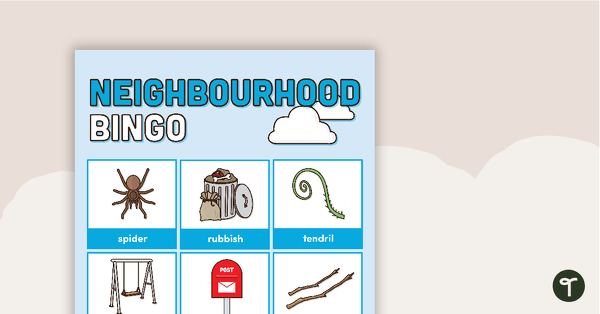 Neighbourhood Bingo teaching resource