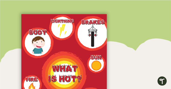 Go to What is Hot? Poster with Images teaching resource