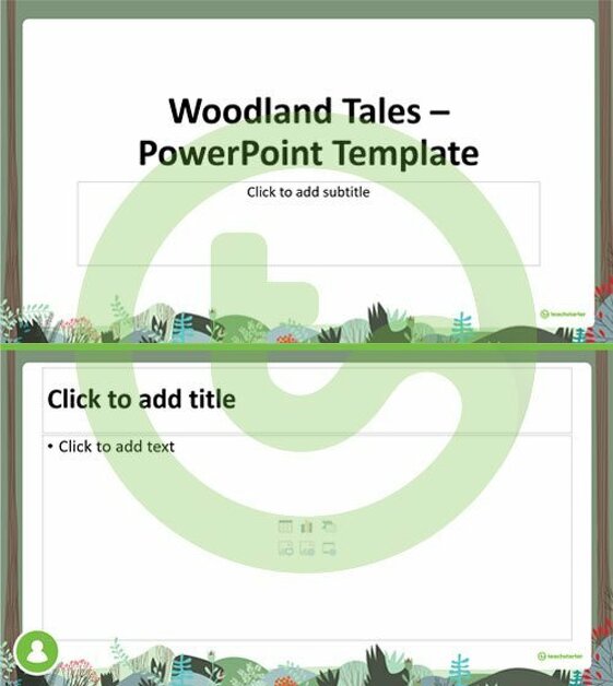 Preview image for Woodland Tales – PowerPoint Template - teaching resource