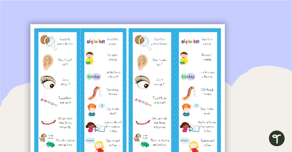 Book Mark Teach Starter