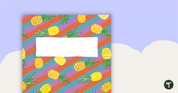 Pineapples - Diary Cover teaching resource