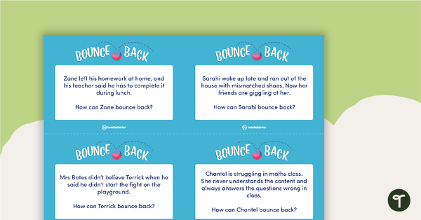 Go to Bounce Back – Resiliency Task Cards teaching resource