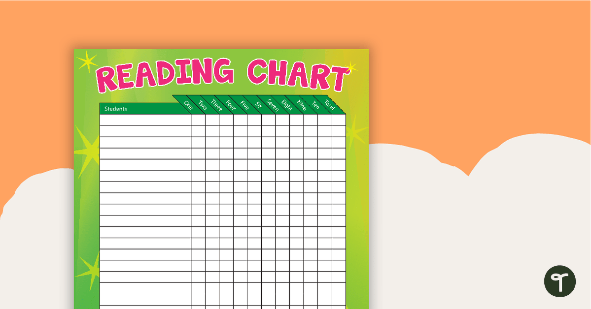 Student Reading Chart teaching resource