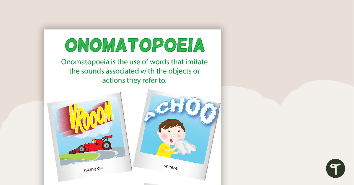 Onomatopoeia Poster teaching resource
