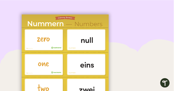 Image of Numbers – German Language Flashcards
