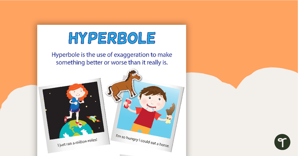 Go to Hyperbole Poster teaching resource