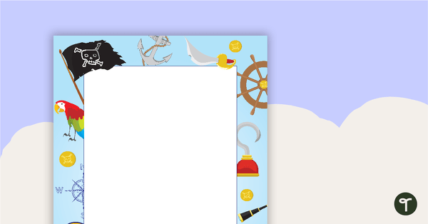 Pirate Page Border - Pirate Pictures teaching resource