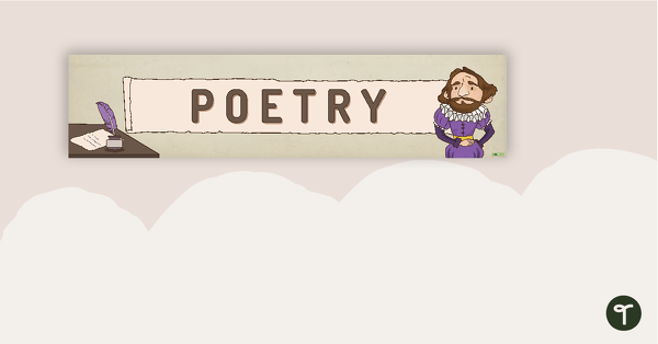 Poetry Display Banner teaching resource