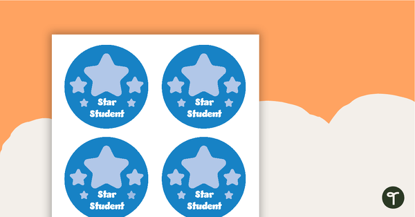 Go to Plain Blue - Star Student Badges teaching resource