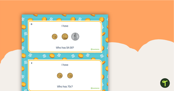 I Have, Who Has? Game - Money (Australian Currency) teaching resource