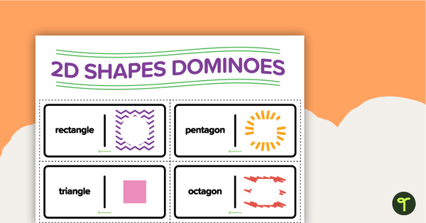 Image of 2D Shapes Dominoes