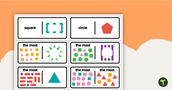2D Shapes Dominoes teaching resource