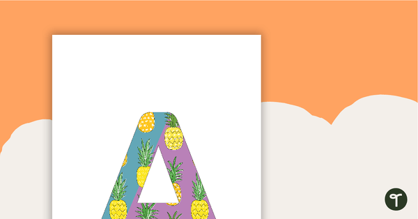 Go to Pineapples - Letter, Number and Punctuation Set teaching resource