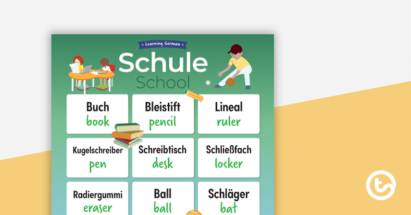 Go to School – German Language Poster teaching resource