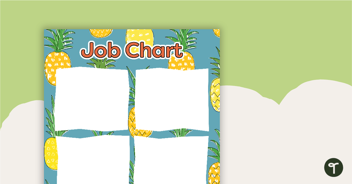 Pineapples - Job Chart teaching resource