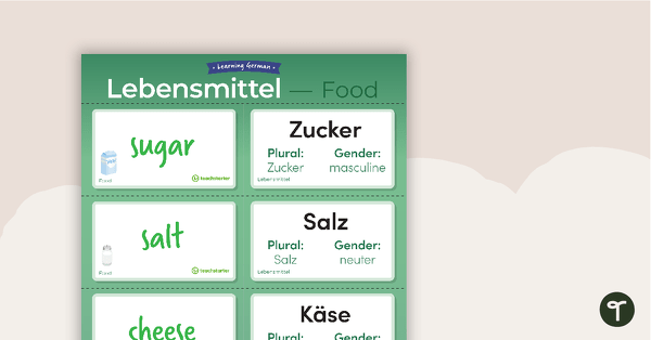 Food – German Language Flashcards teaching resource