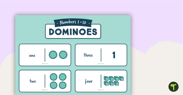 Go to Numbers 1–10 Dominoes teaching resource