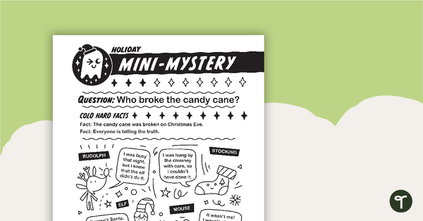 Image of Holiday Mini-Mystery – Who Broke the Candy Cane?